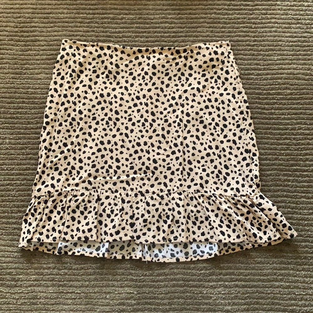 Cheetah print skirt